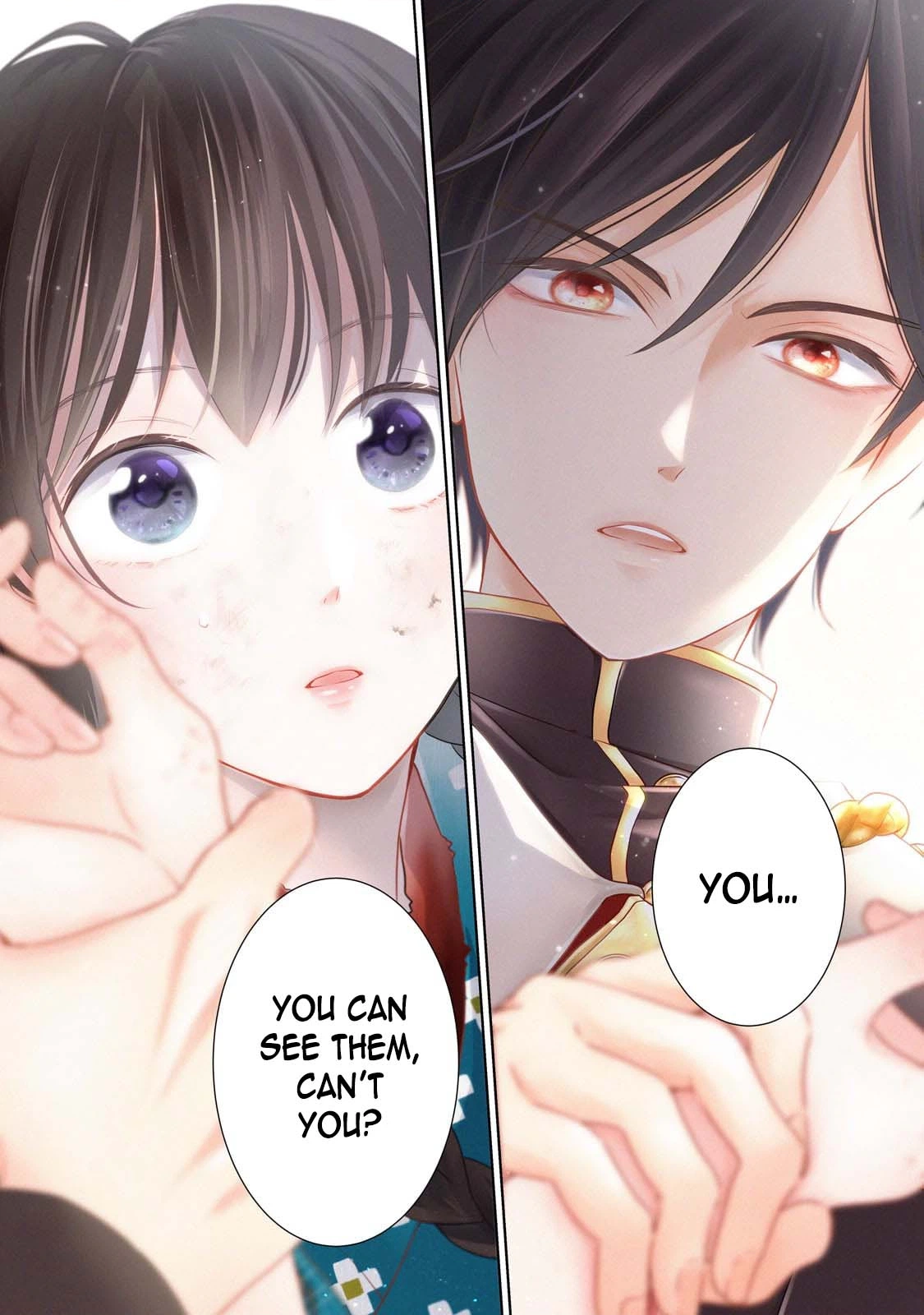 Beyond the Thin Veil — The Spirit-Seeing Lady and the Strongest Soldier Chapter 1 page 2 - 