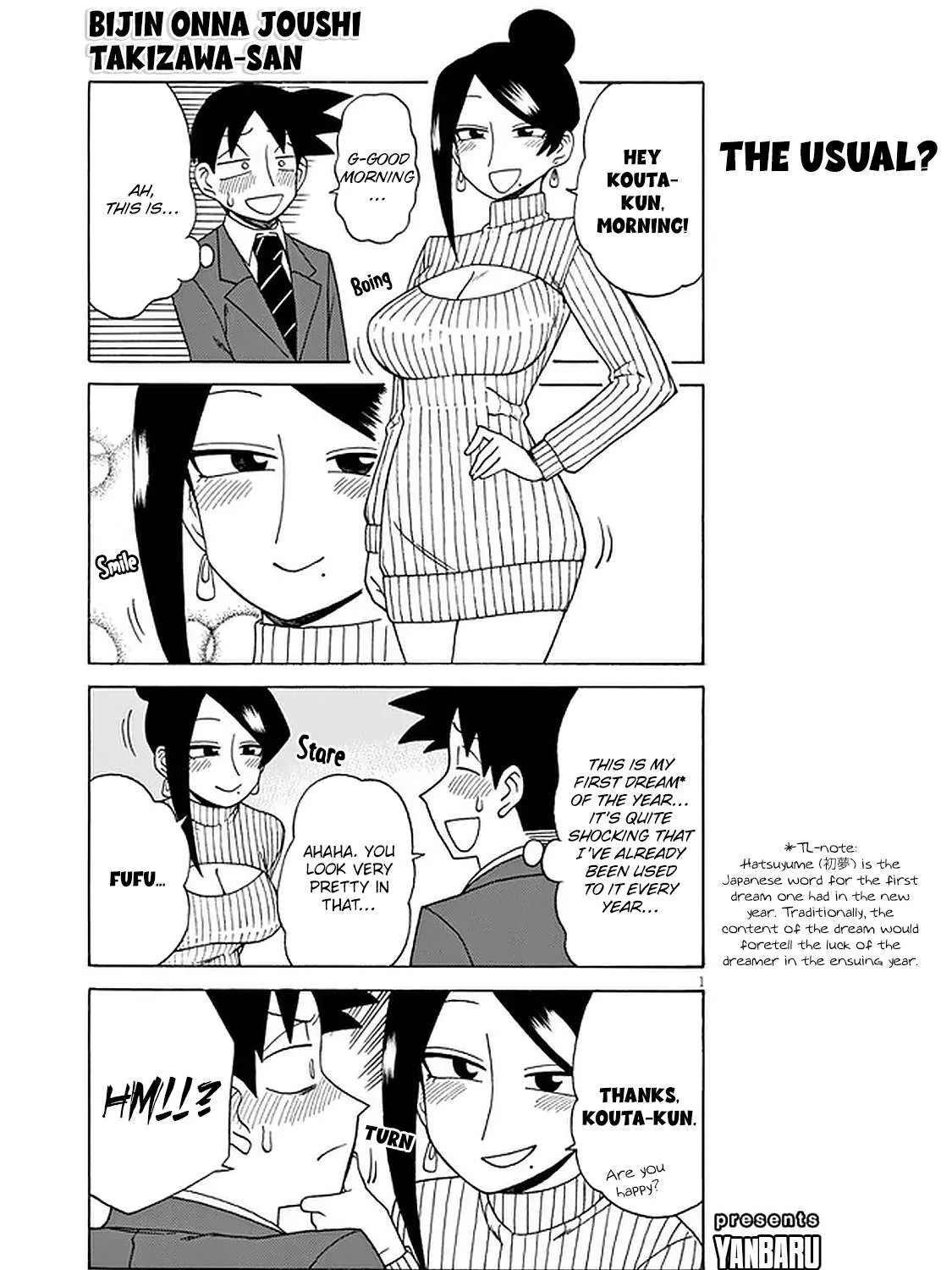 Bijin Onna Joushi Takizawa-san Chapter 107 page 1 - 