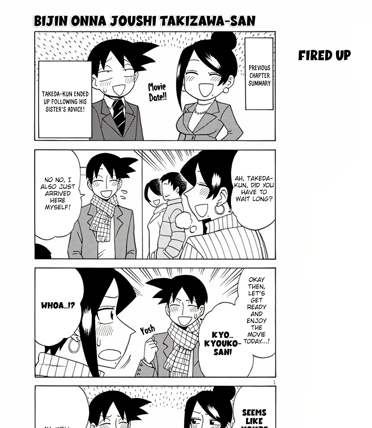 Bijin Onna Joushi Takizawa-san Chapter 109 page 1 - 