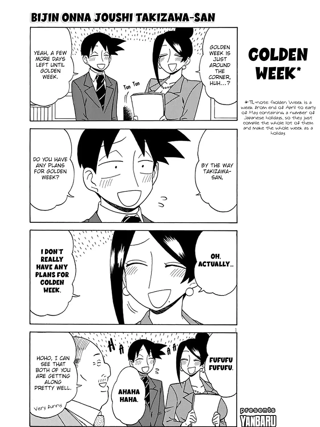 Bijin Onna Joushi Takizawa-san Chapter 115 page 1 - 