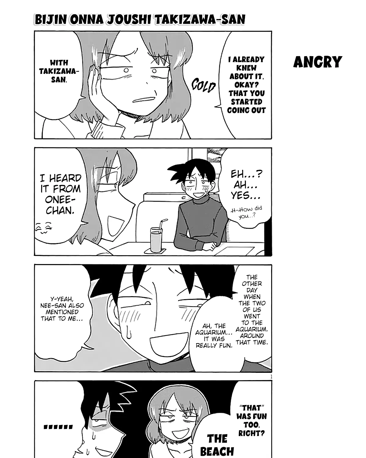 Bijin Onna Joushi Takizawa-san Chapter 123 page 1 - 