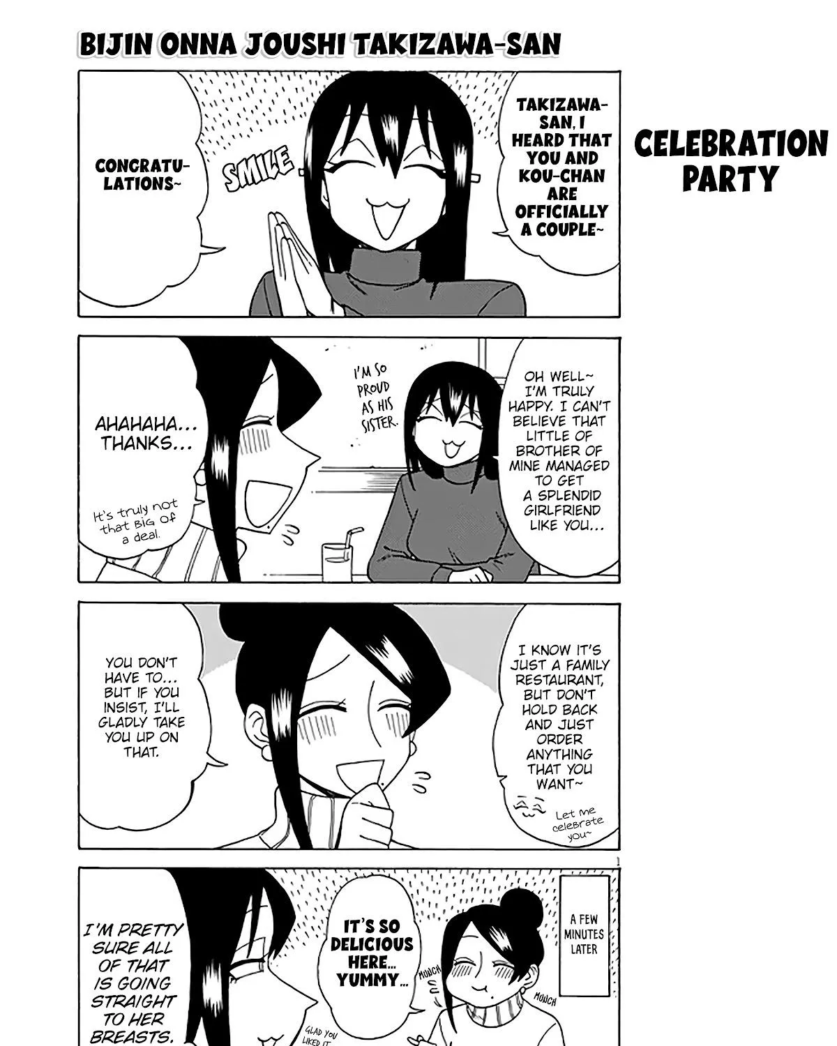 Bijin Onna Joushi Takizawa-san Chapter 133 page 1 - 