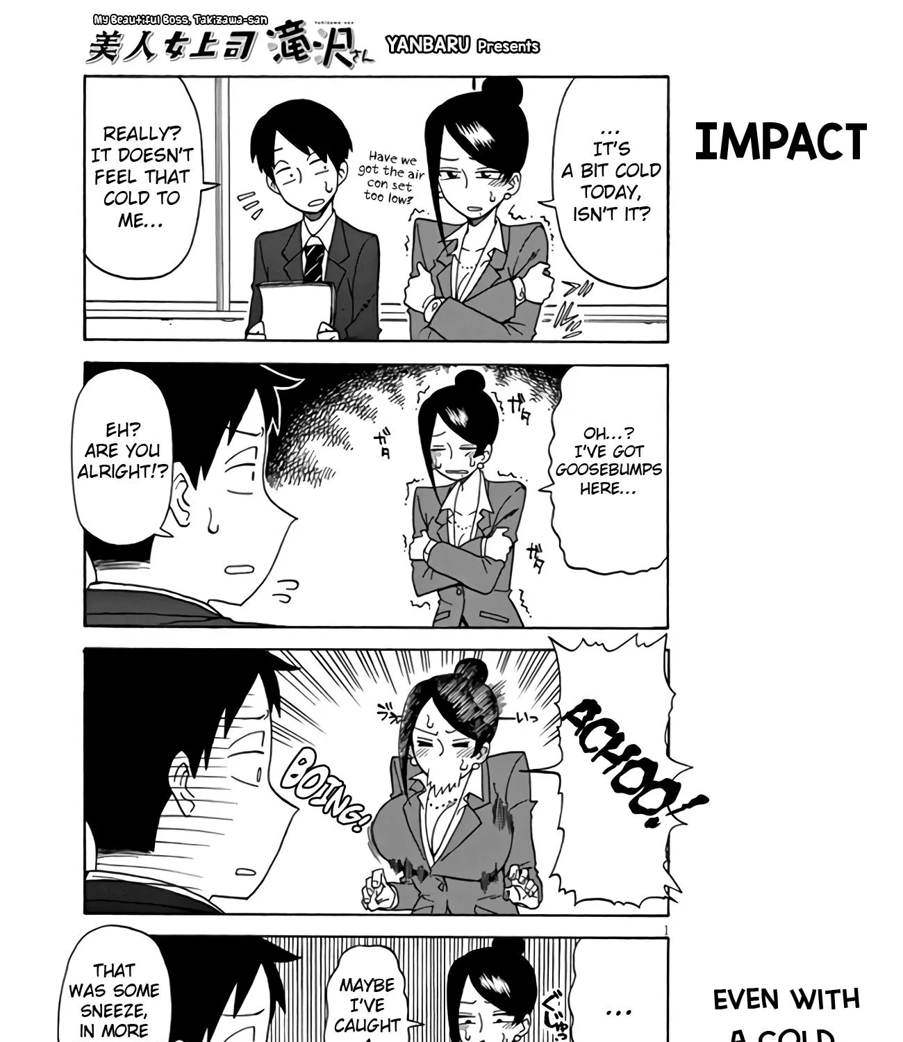 Bijin Onna Joushi Takizawa-san Chapter 4 page 1 - 
