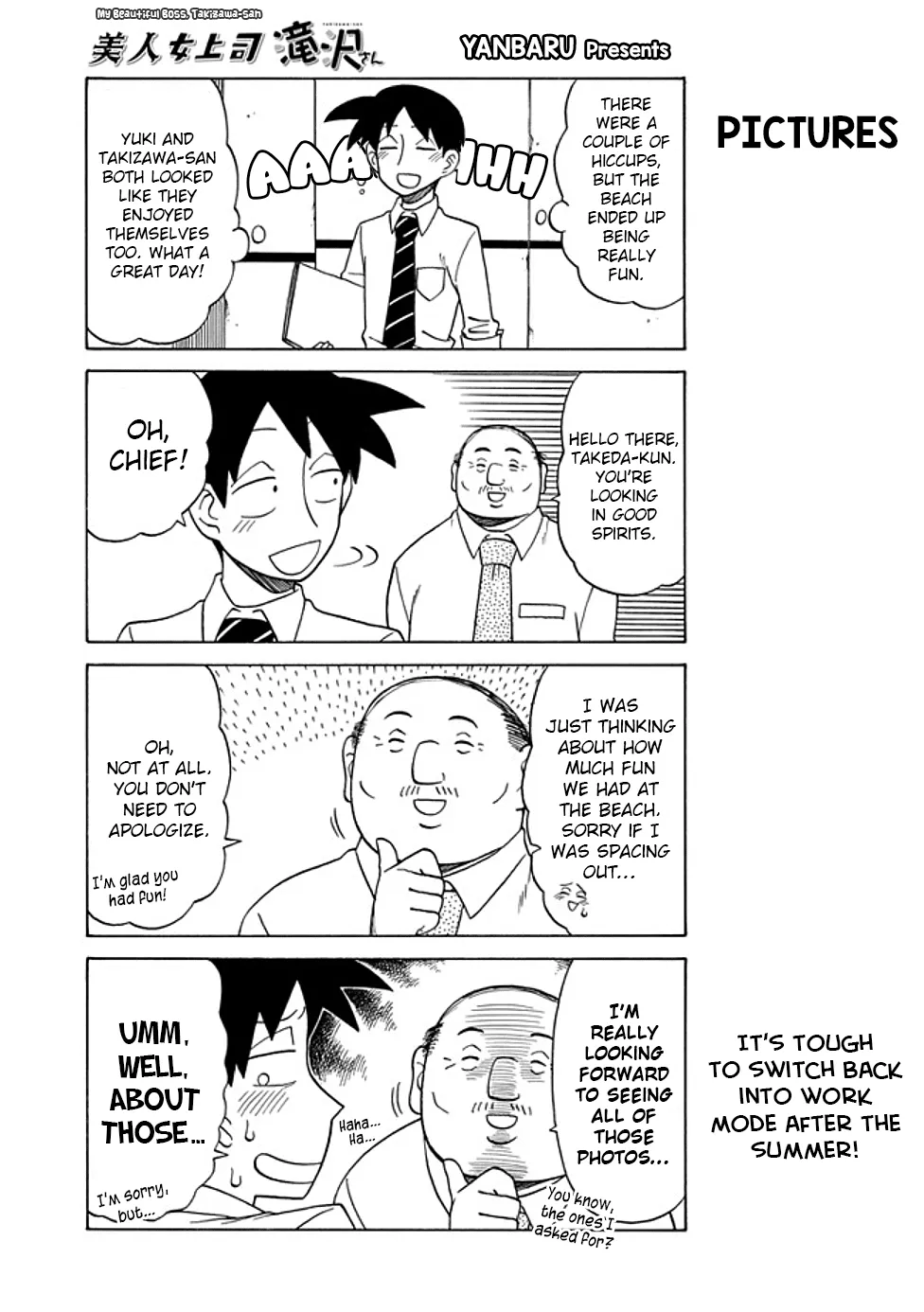 Bijin Onna Joushi Takizawa-san Chapter 52 page 1 - 