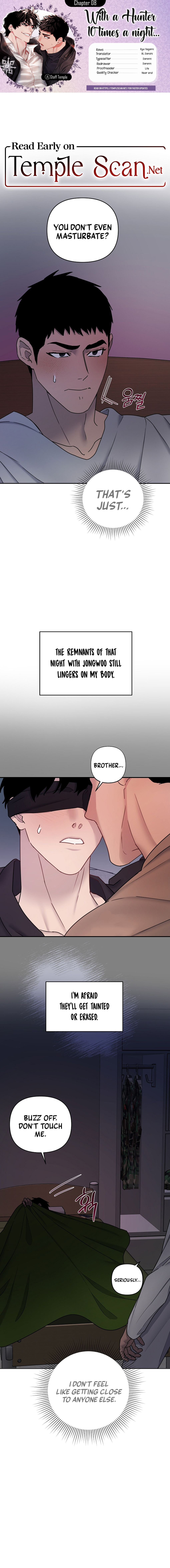 (BL) With a Hunter 10 times a night Chapter 8 page 1 - 