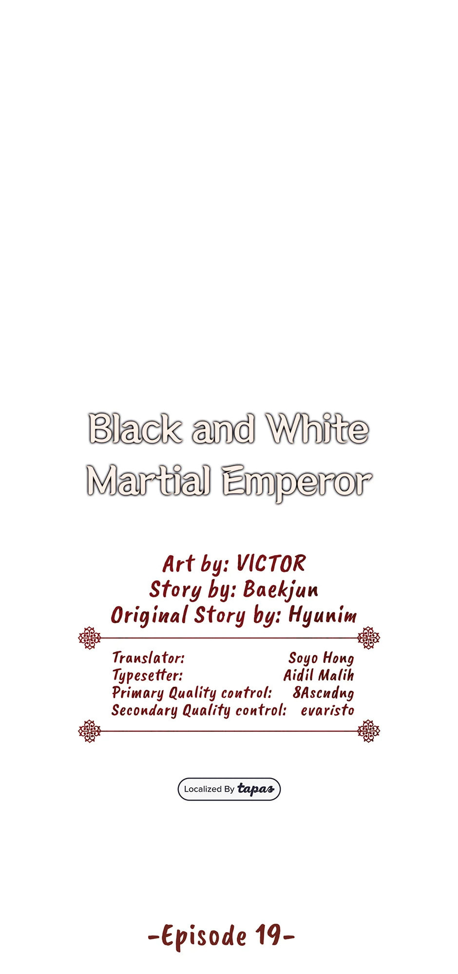 Black and White Martial Emperor Chapter 19 page 1 - 