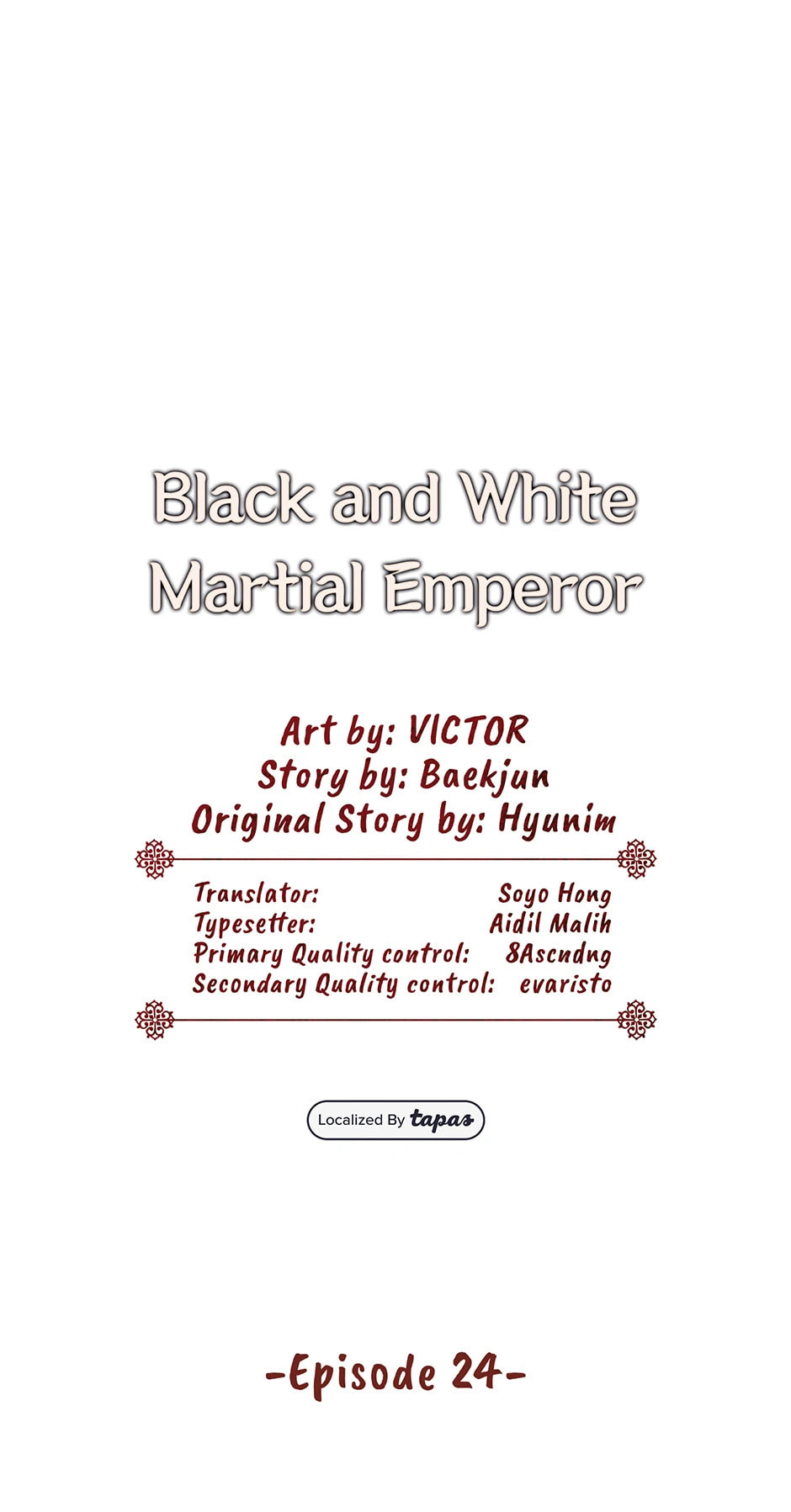 Black and White Martial Emperor Chapter 24 page 1 - 