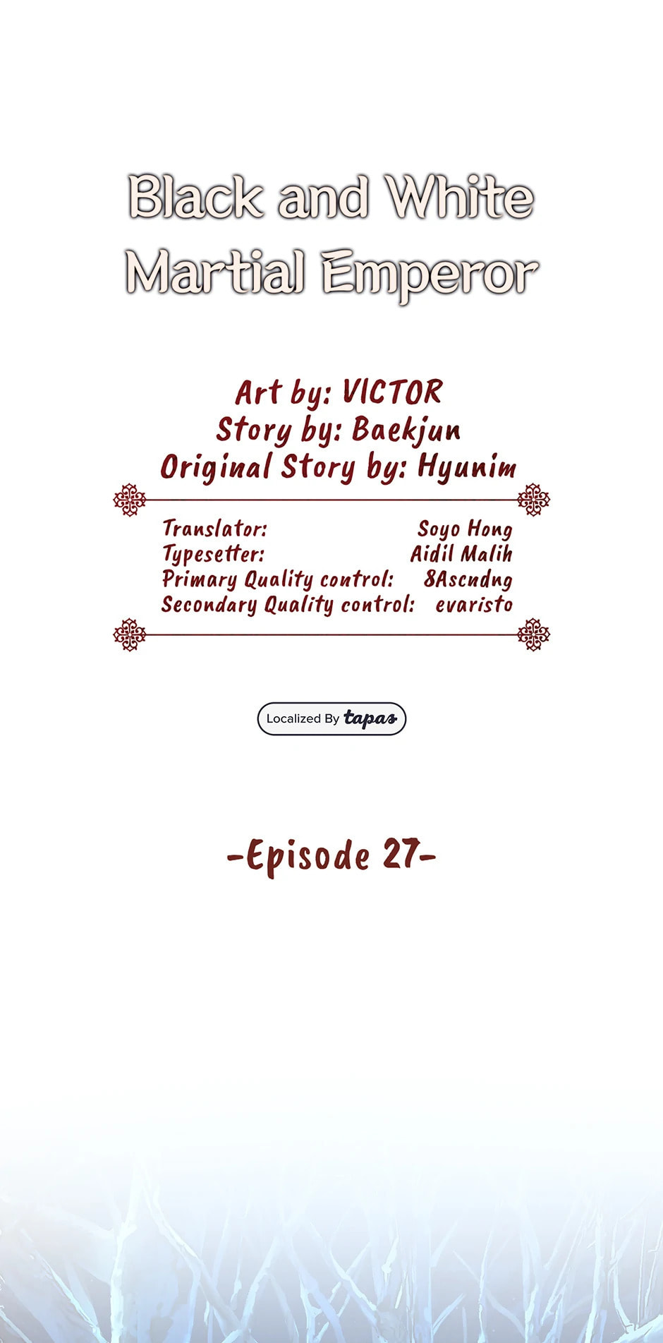 Black and White Martial Emperor Chapter 27 page 1 - 