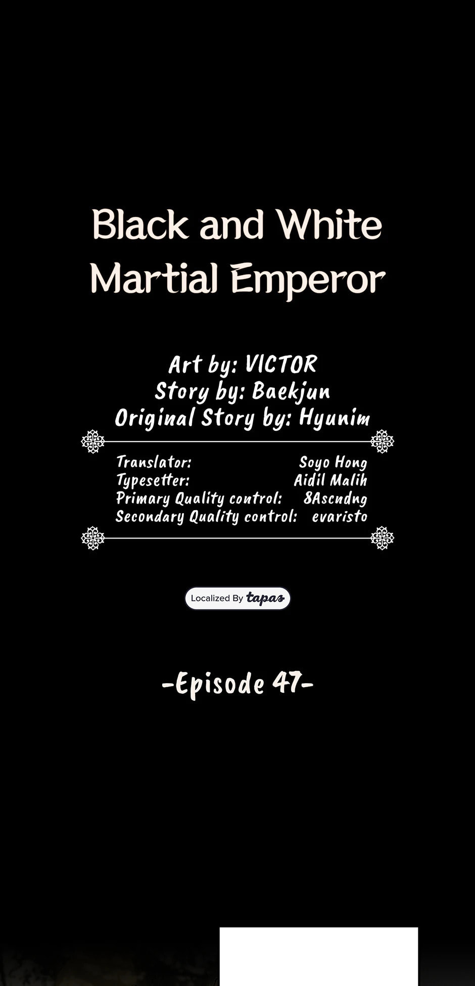 Black and White Martial Emperor Chapter 47 page 1 - 