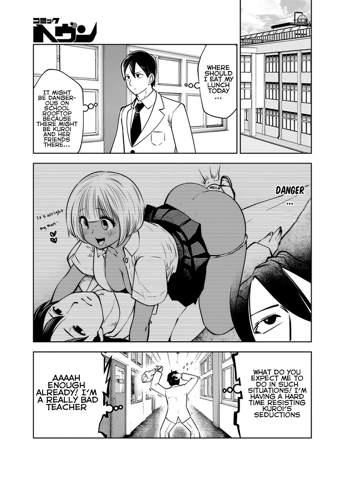 Black Gakkou ni Tsutomete Shimatta Sensei Chapter 20.1 page 4 - 