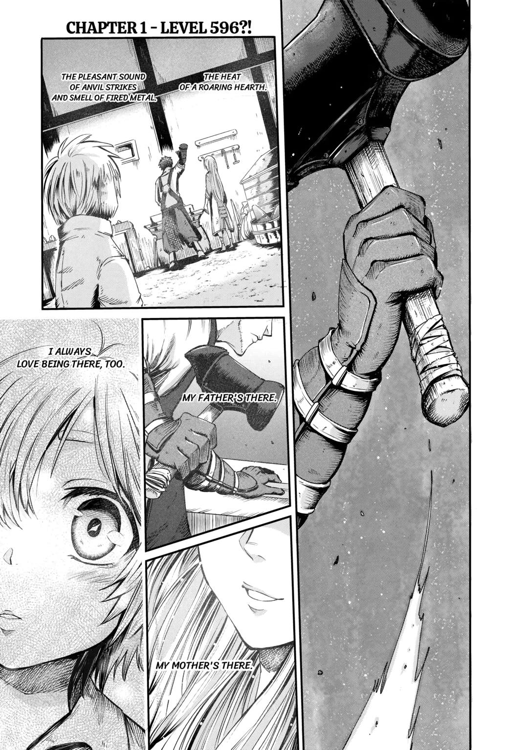 Blacksmith Apprentice at Level 596 Chapter 1 page 1 - 
