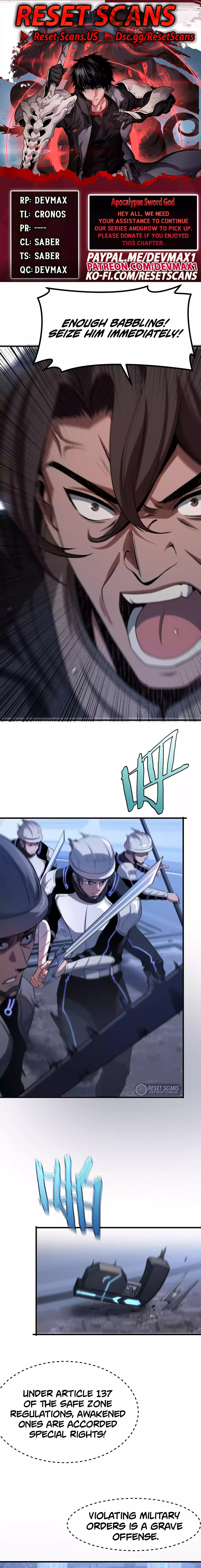 Blade Deity: I Stun the Post-Apoc World Chapter 2 page 1 - 