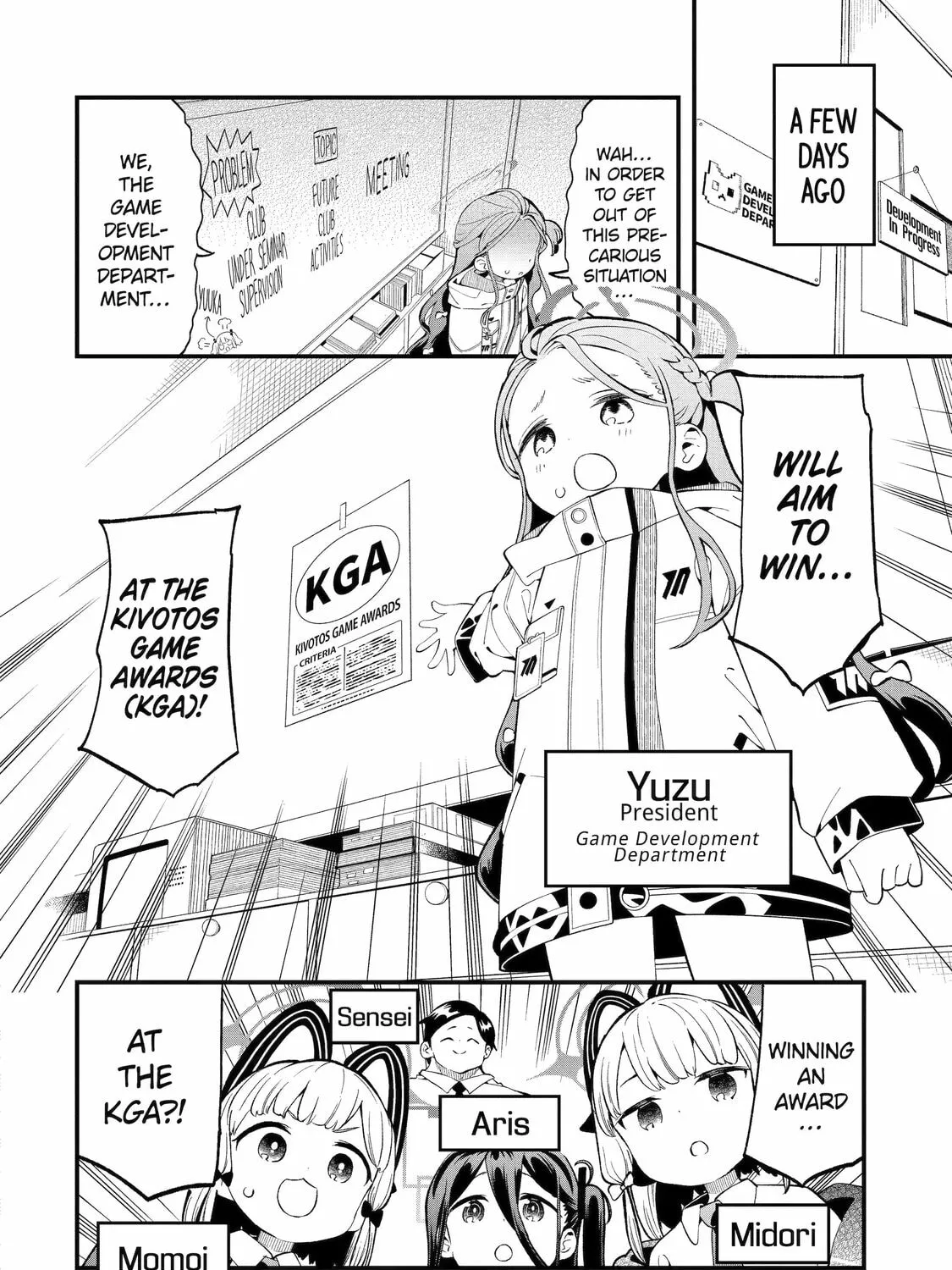 Blue Archive: The Adventure of Game Development Department Chapter 2 page 3 - 
