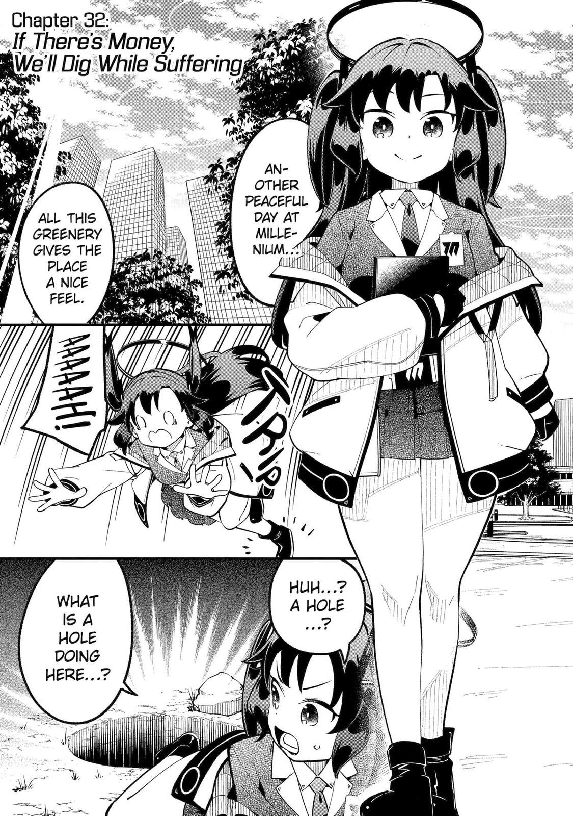 Blue Archive: The Adventure of Game Development Department Chapter 32 page 1 - 