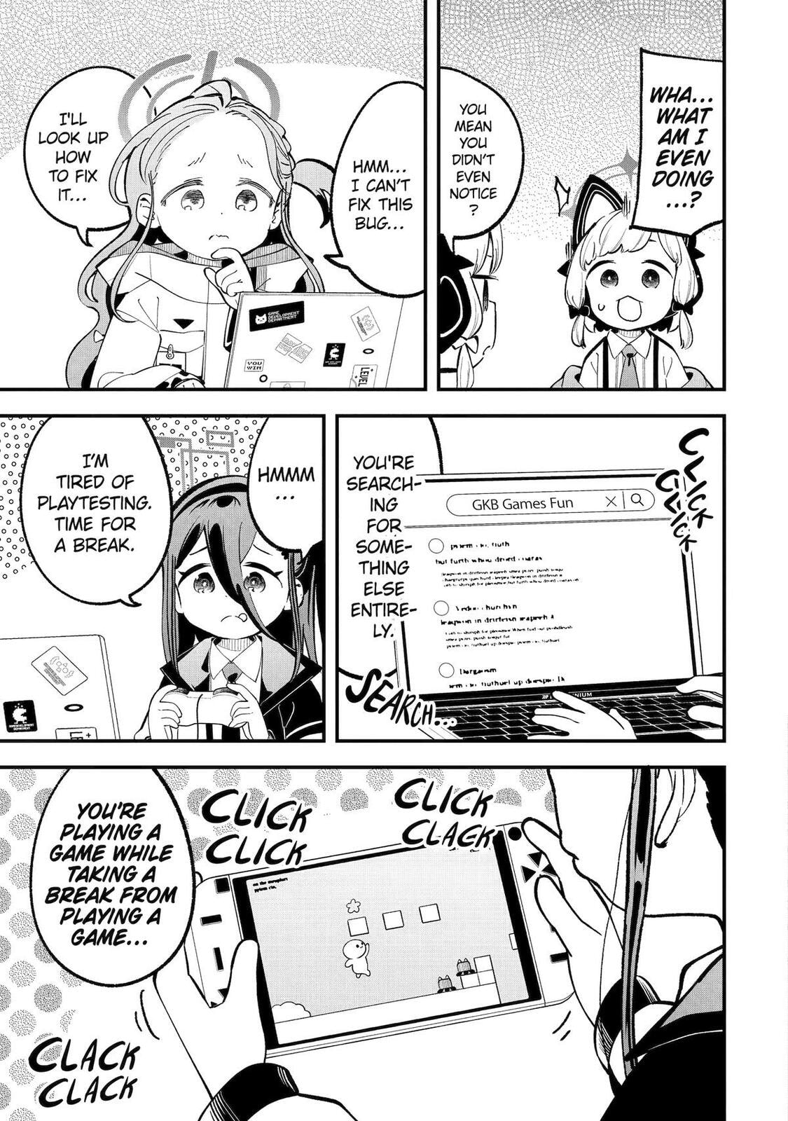 Blue Archive: The Adventure of Game Development Department Chapter 34 page 3 - 