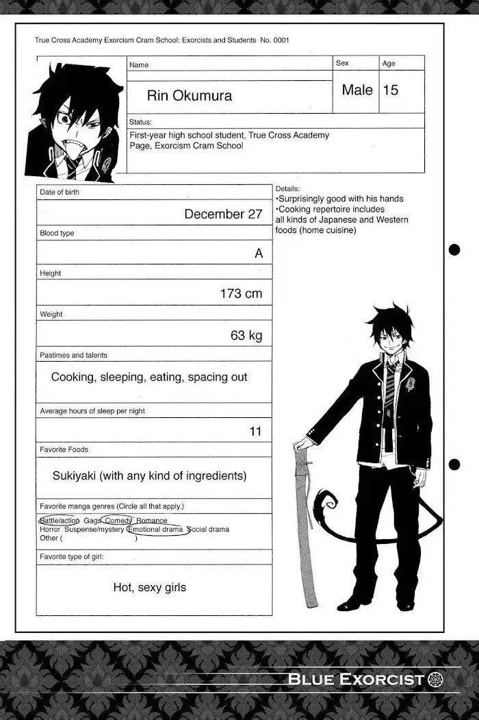 Blue Exorcist Chapter 1.1 page 2 - 