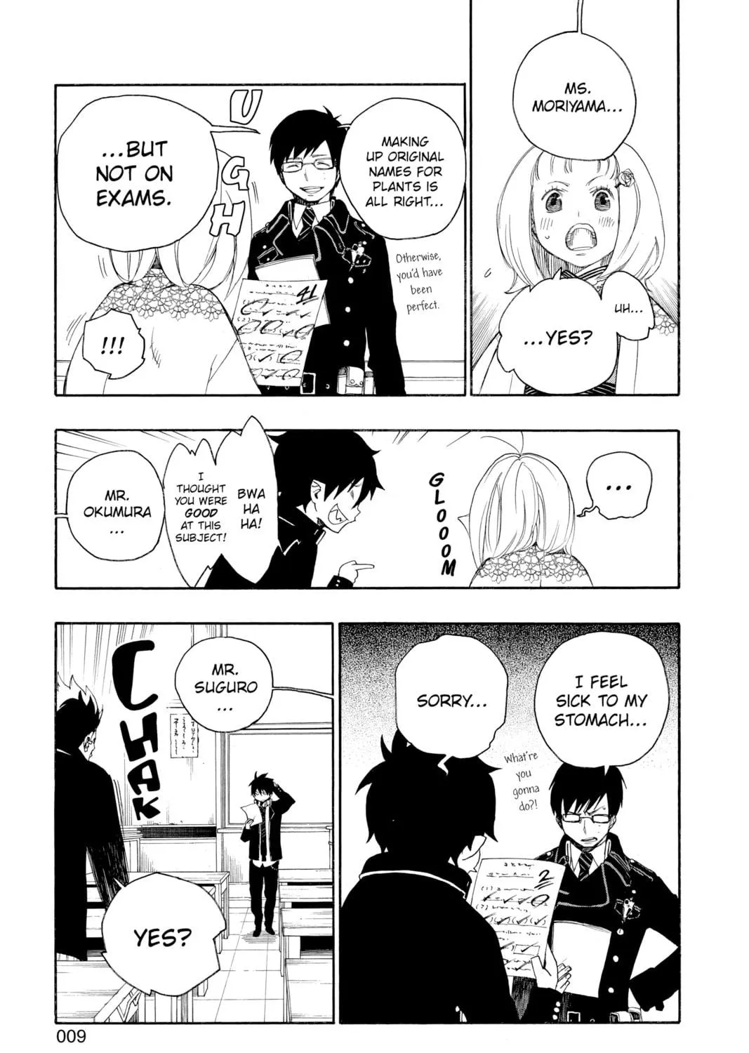 Blue Exorcist Chapter 4 page 9 - 