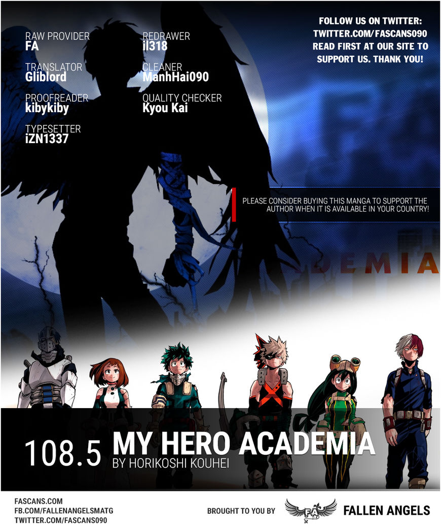 Boku No Hero Academia Chapter 108.5 page 1 - 