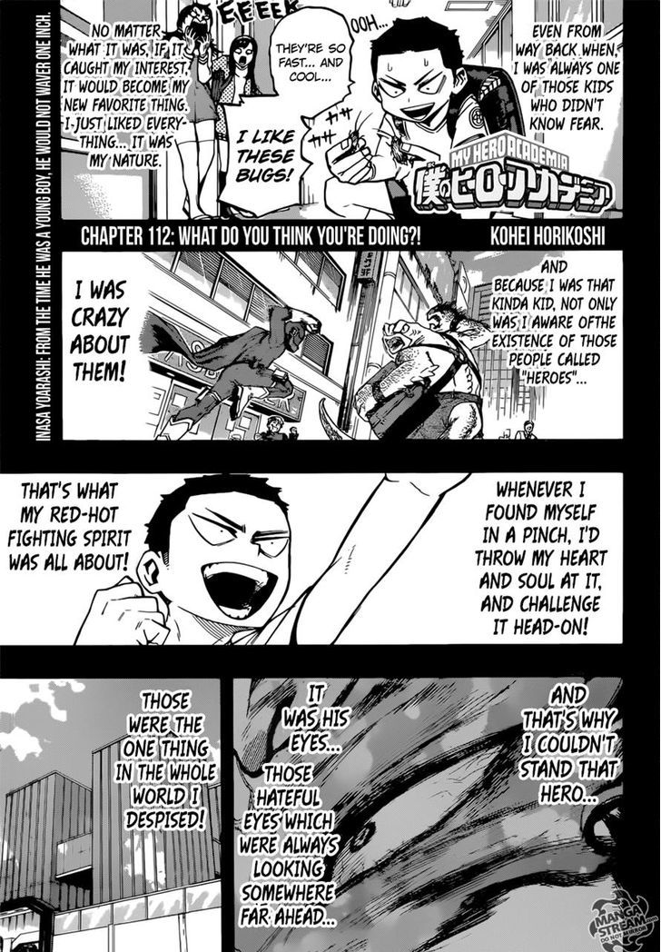 Boku No Hero Academia Chapter 112 page 1 - 