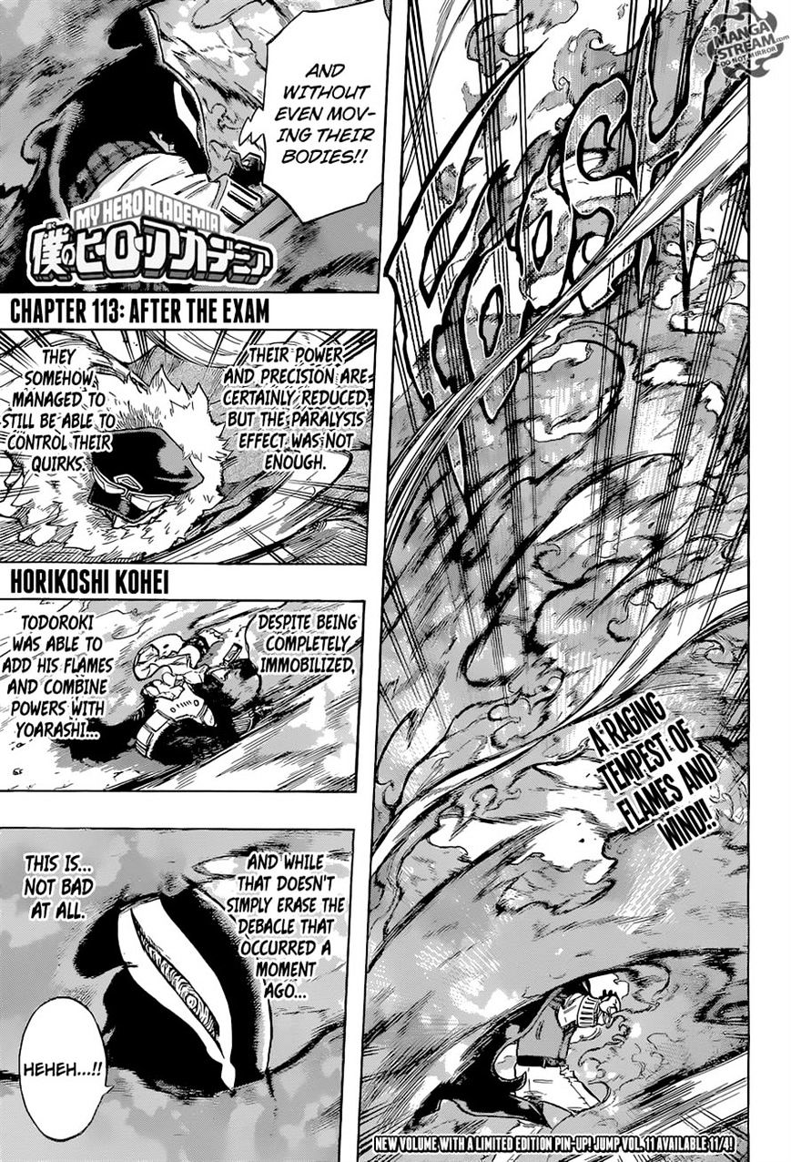 Boku No Hero Academia Chapter 113 page 1 - 