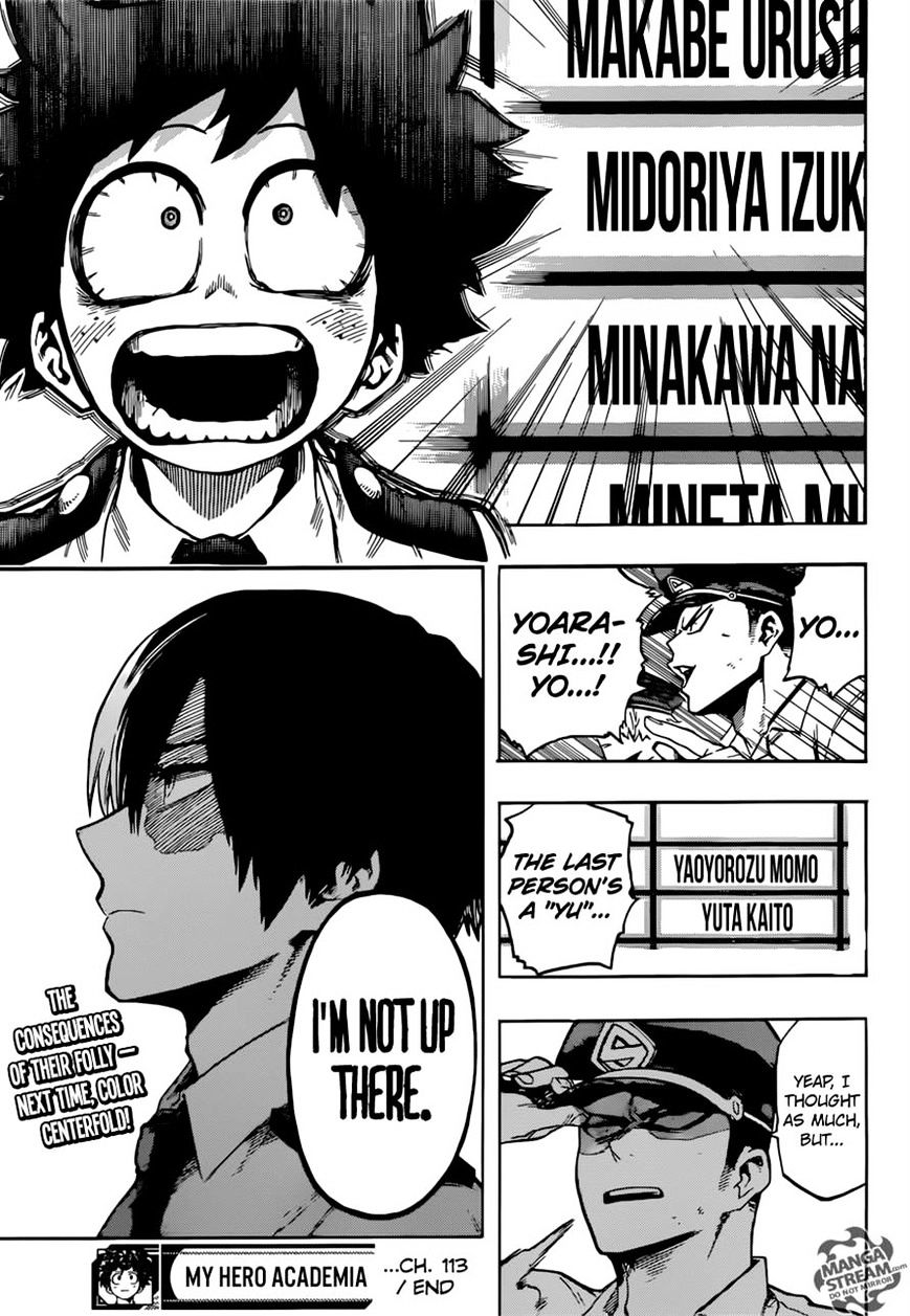 Boku No Hero Academia Chapter 113 page 19 - 