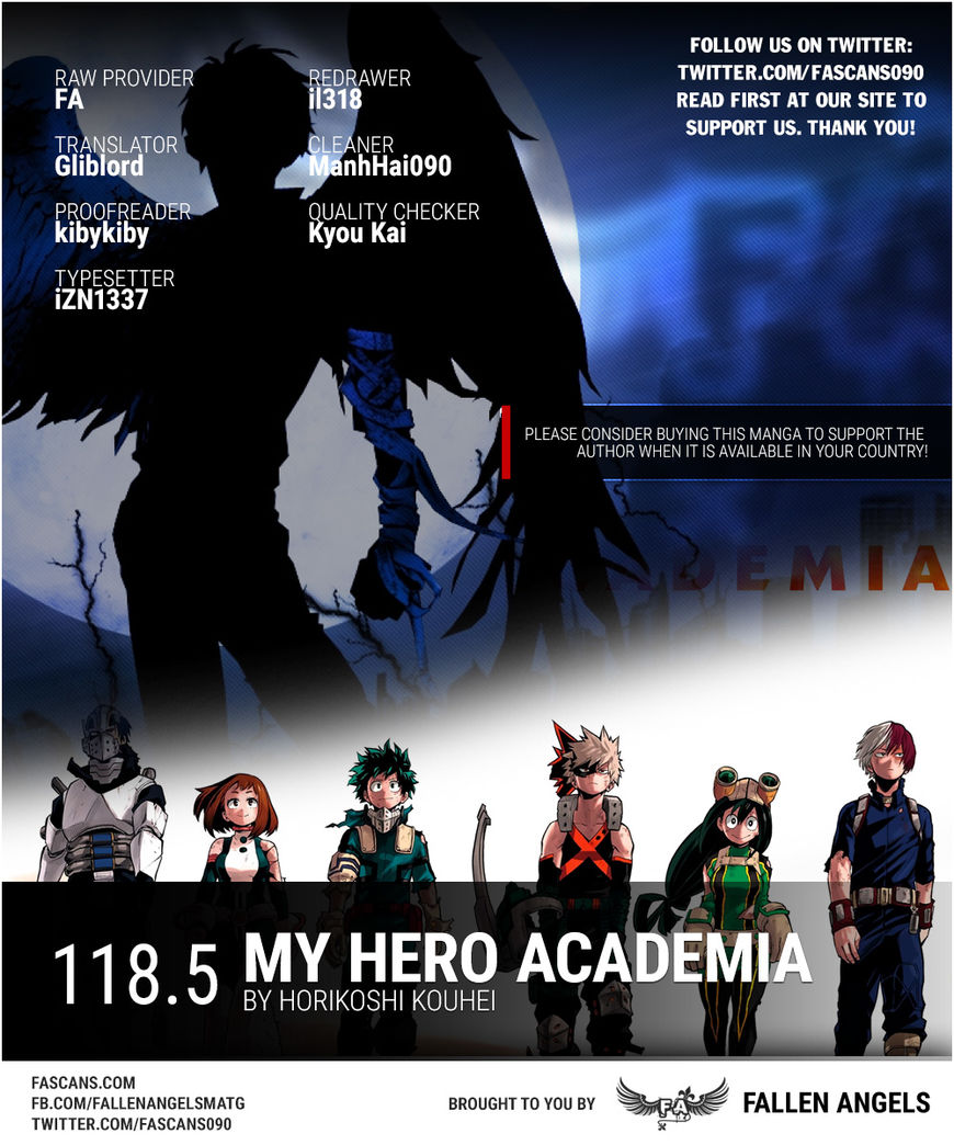 Boku No Hero Academia Chapter 118.5 page 1 - 