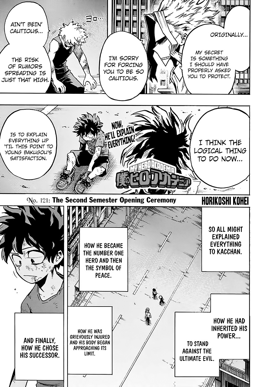 Boku No Hero Academia Chapter 121.1 page 4 - 