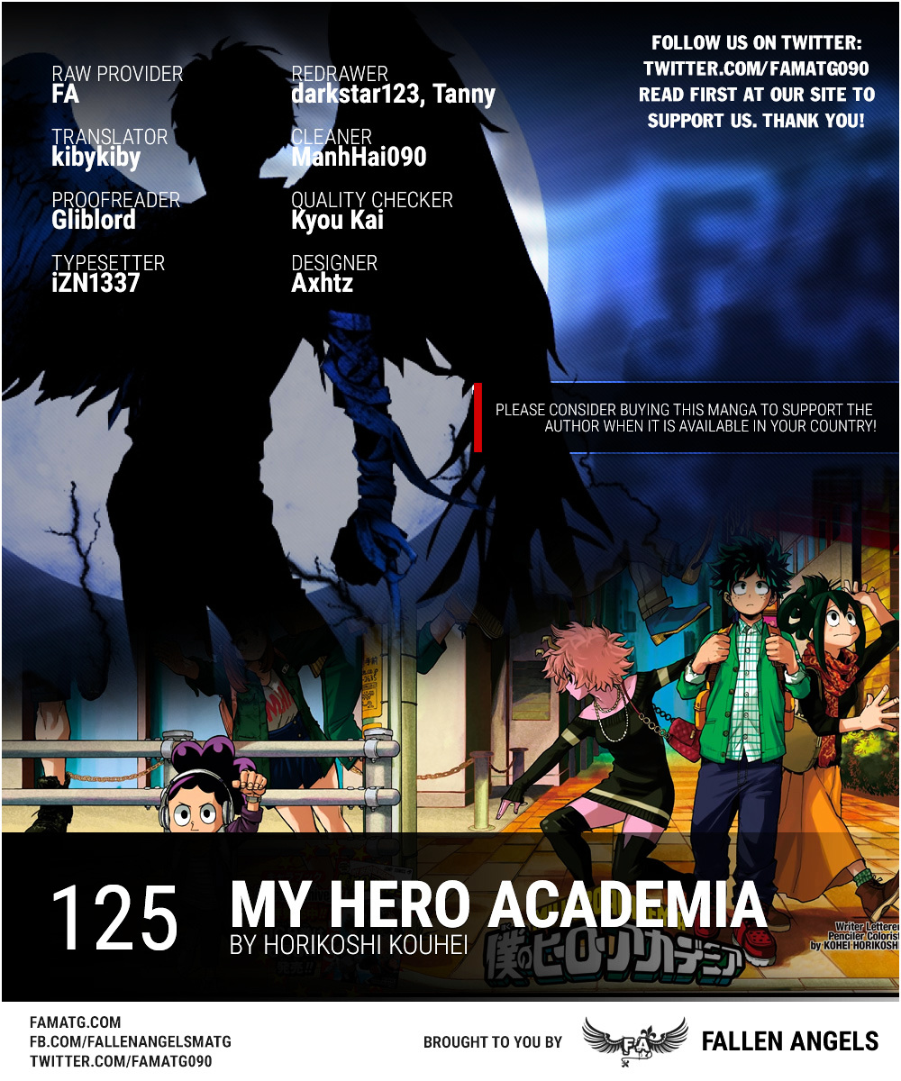Boku No Hero Academia Chapter 125.1 page 1 - 