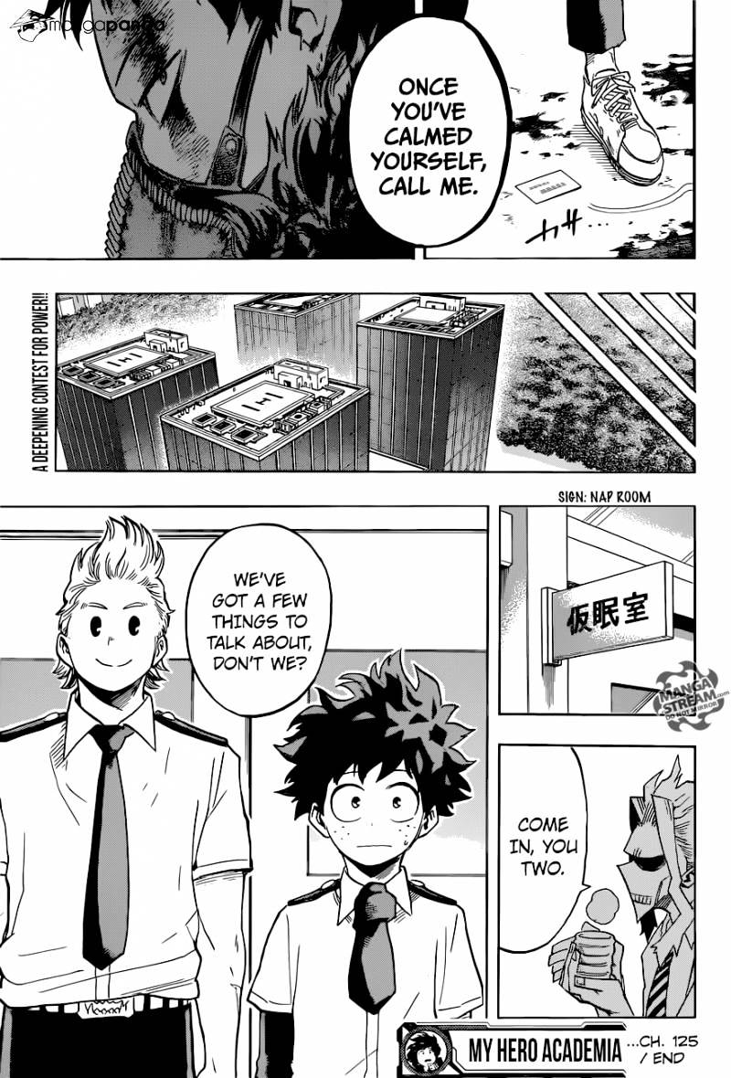 Boku No Hero Academia Chapter 125 page 18 - 