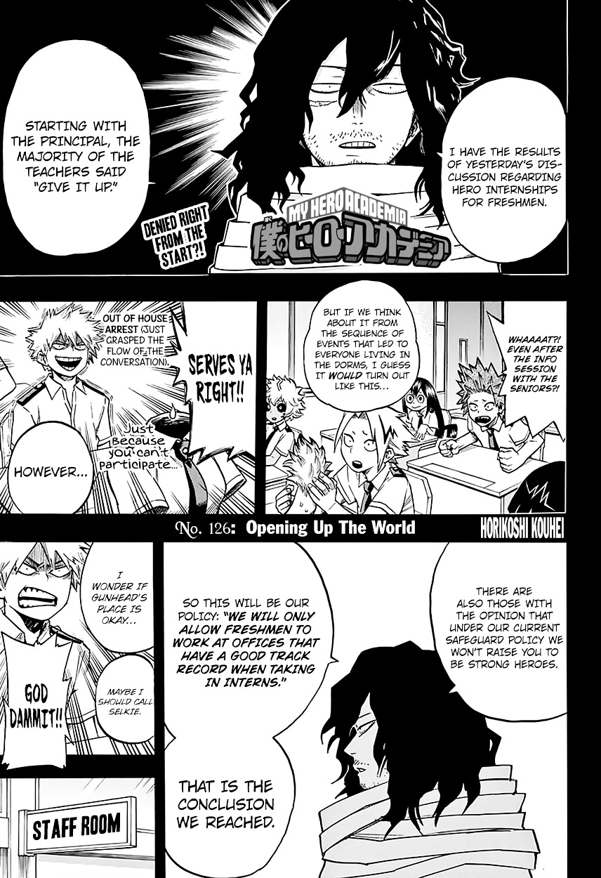 Boku No Hero Academia Chapter 126.1 page 3 - 