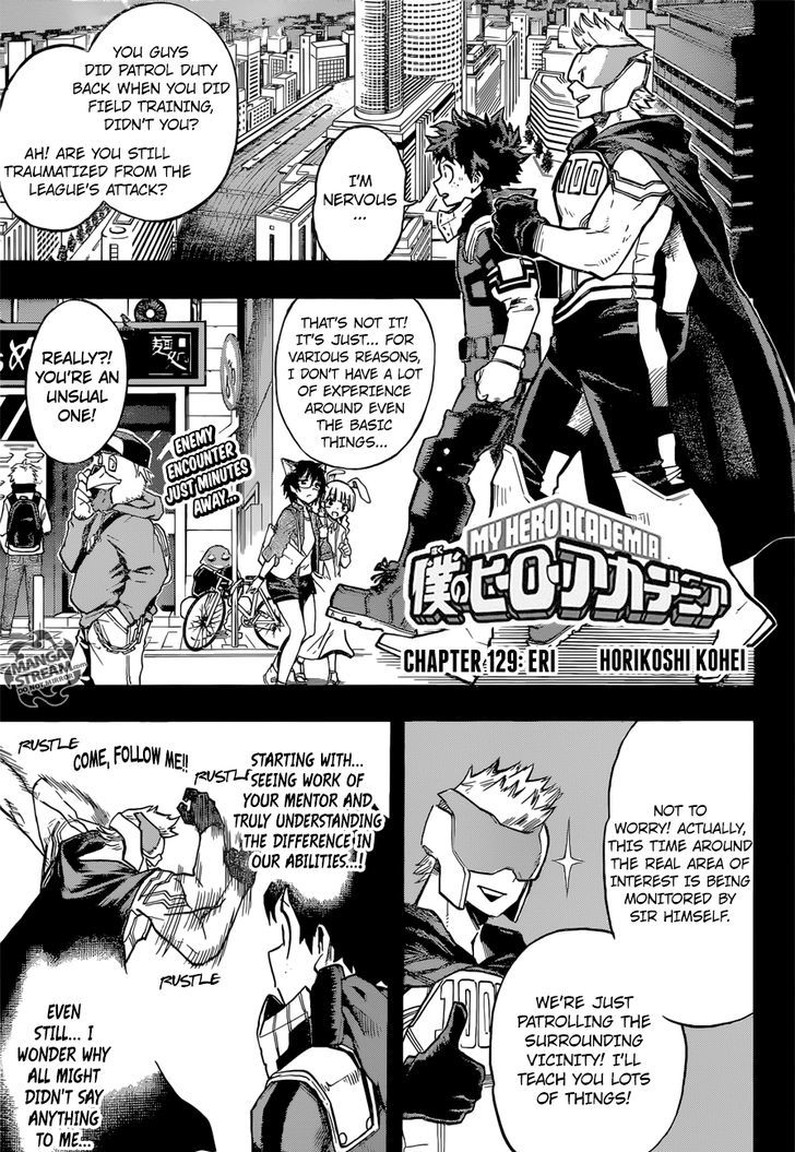 Boku No Hero Academia Chapter 129 page 1 - 