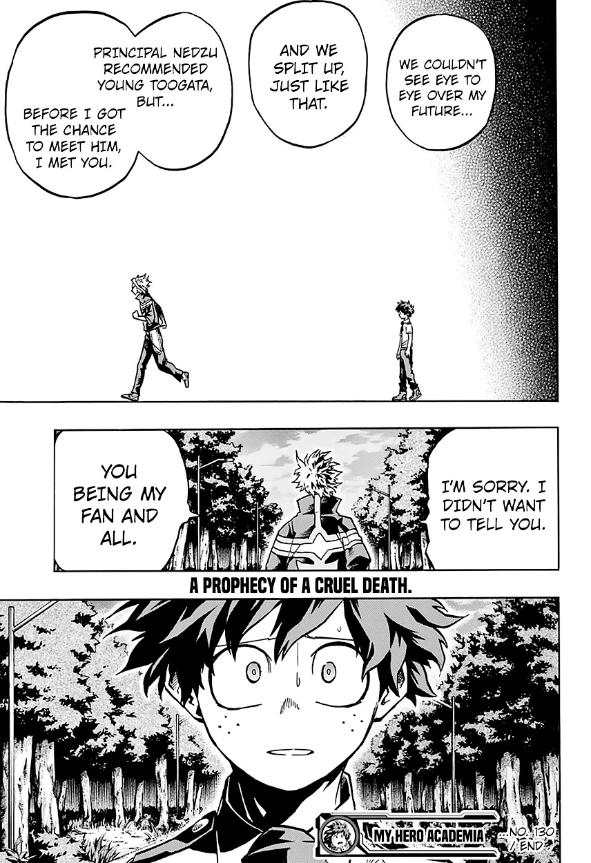Boku No Hero Academia Chapter 130.1 page 21 - 