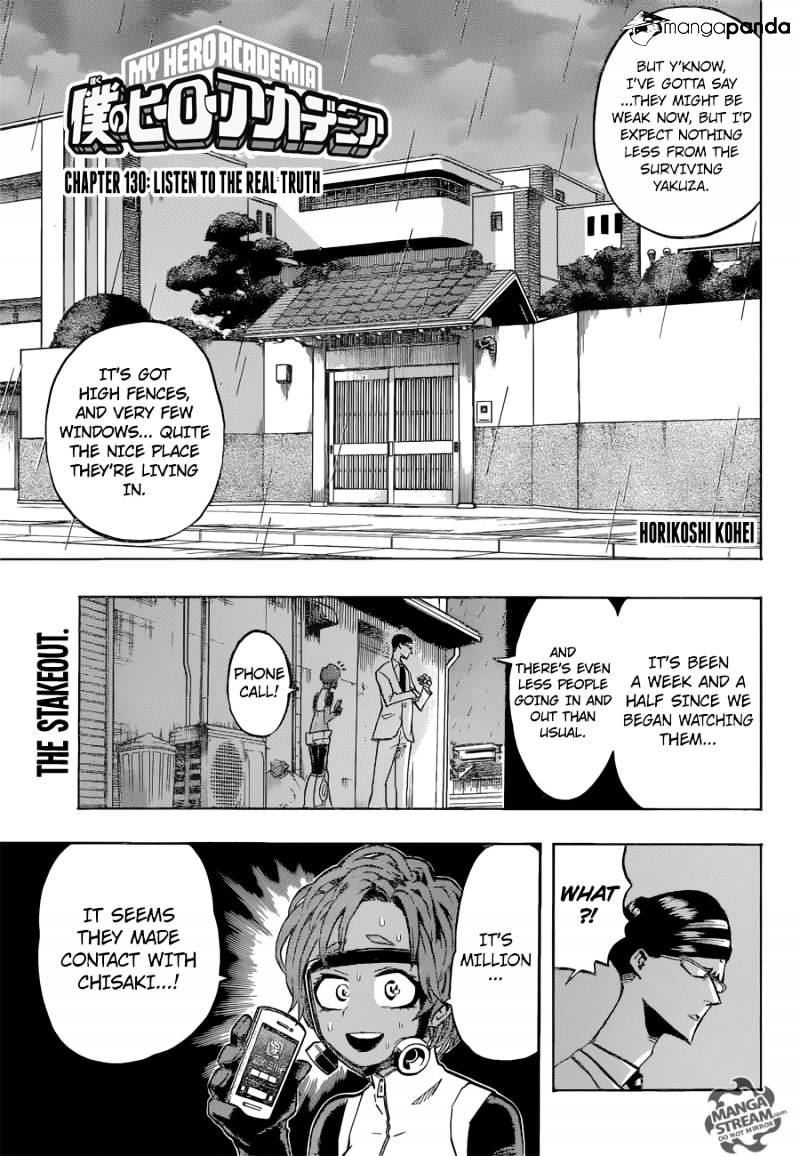 Boku No Hero Academia Chapter 130 page 1 - 
