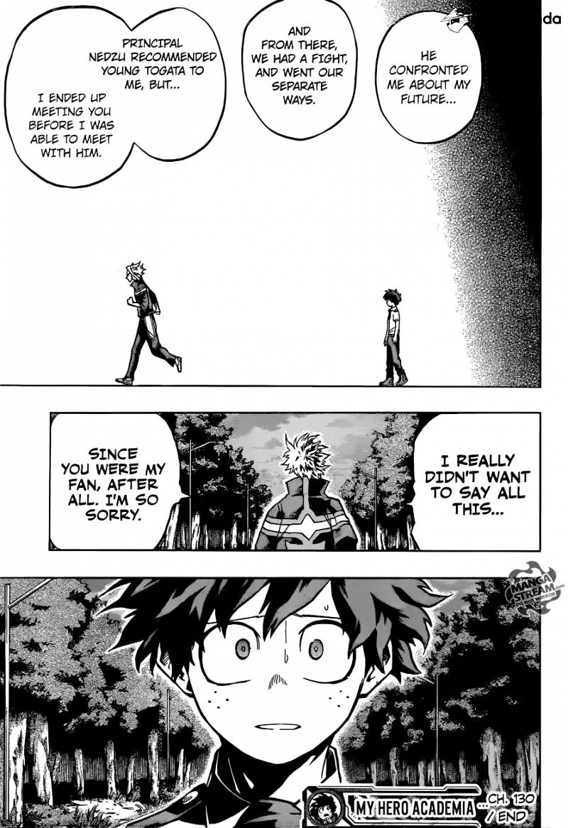 Boku No Hero Academia Chapter 130 page 20 - 