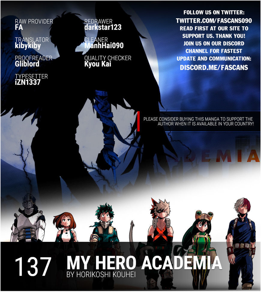 Boku No Hero Academia Chapter 137 page 1 - 
