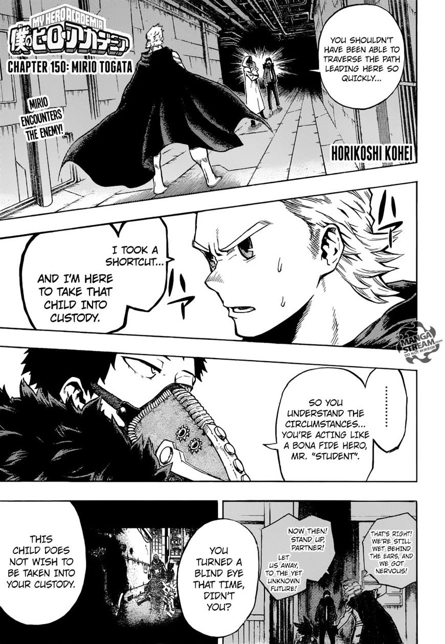 Boku No Hero Academia Chapter 150 page 1 - 