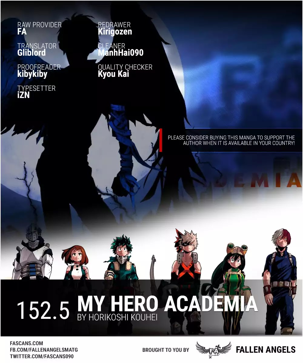 Boku No Hero Academia Chapter 152.5 page 1 - 