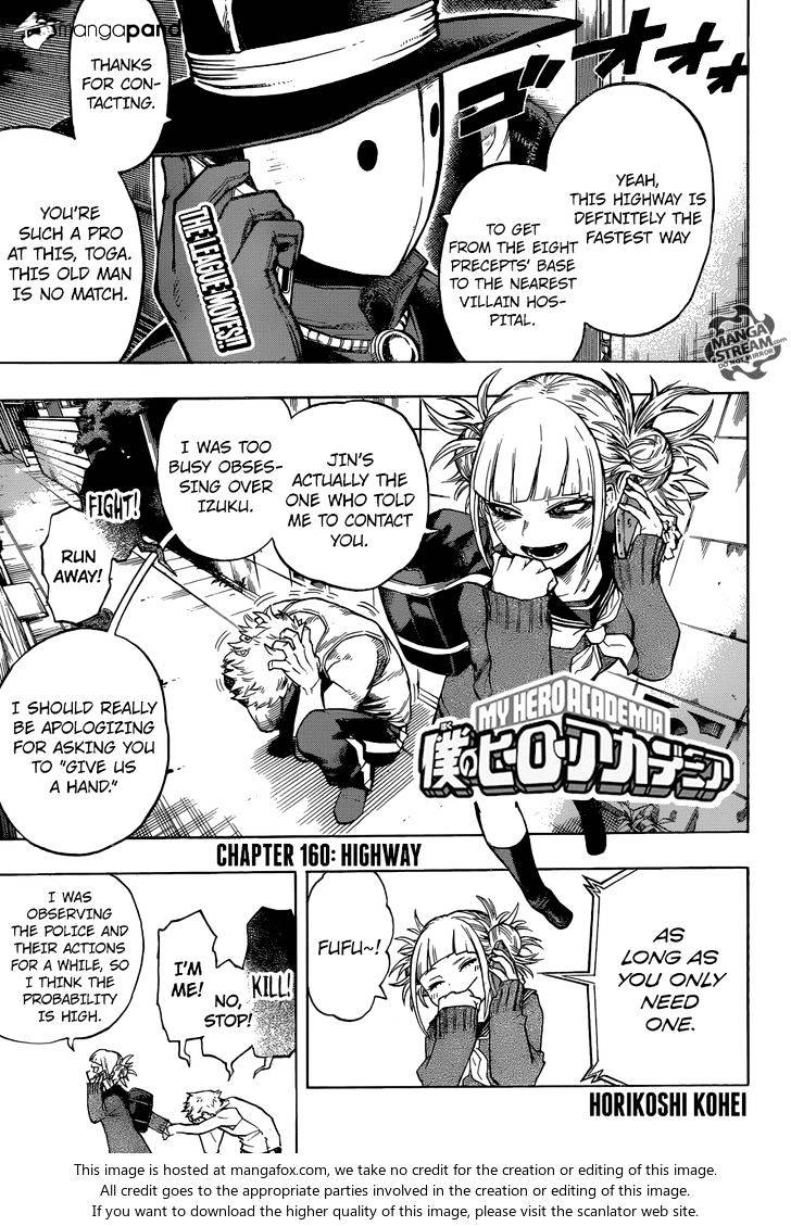 Boku No Hero Academia Chapter 160 page 1 - 
