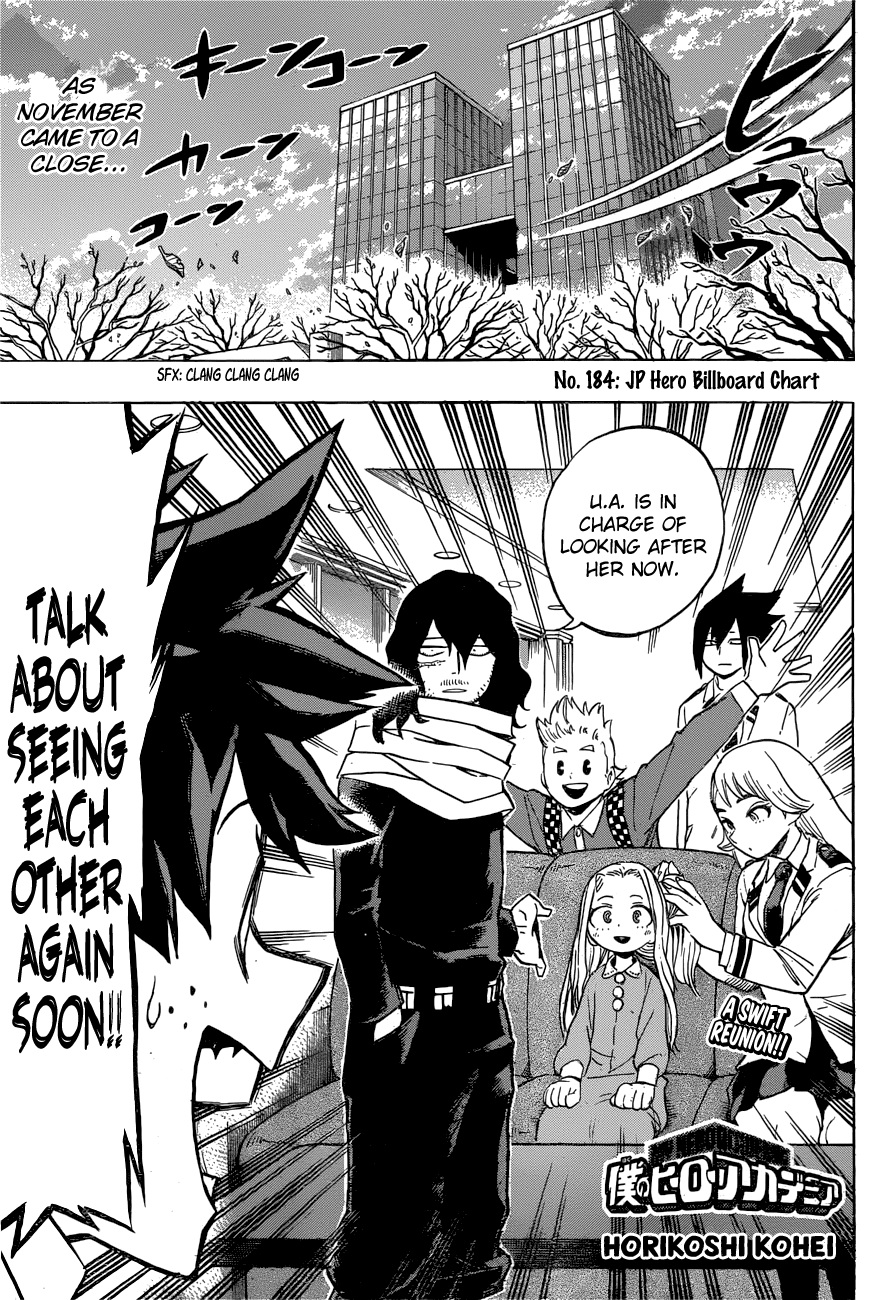 Boku No Hero Academia Chapter 184 page 1 - 