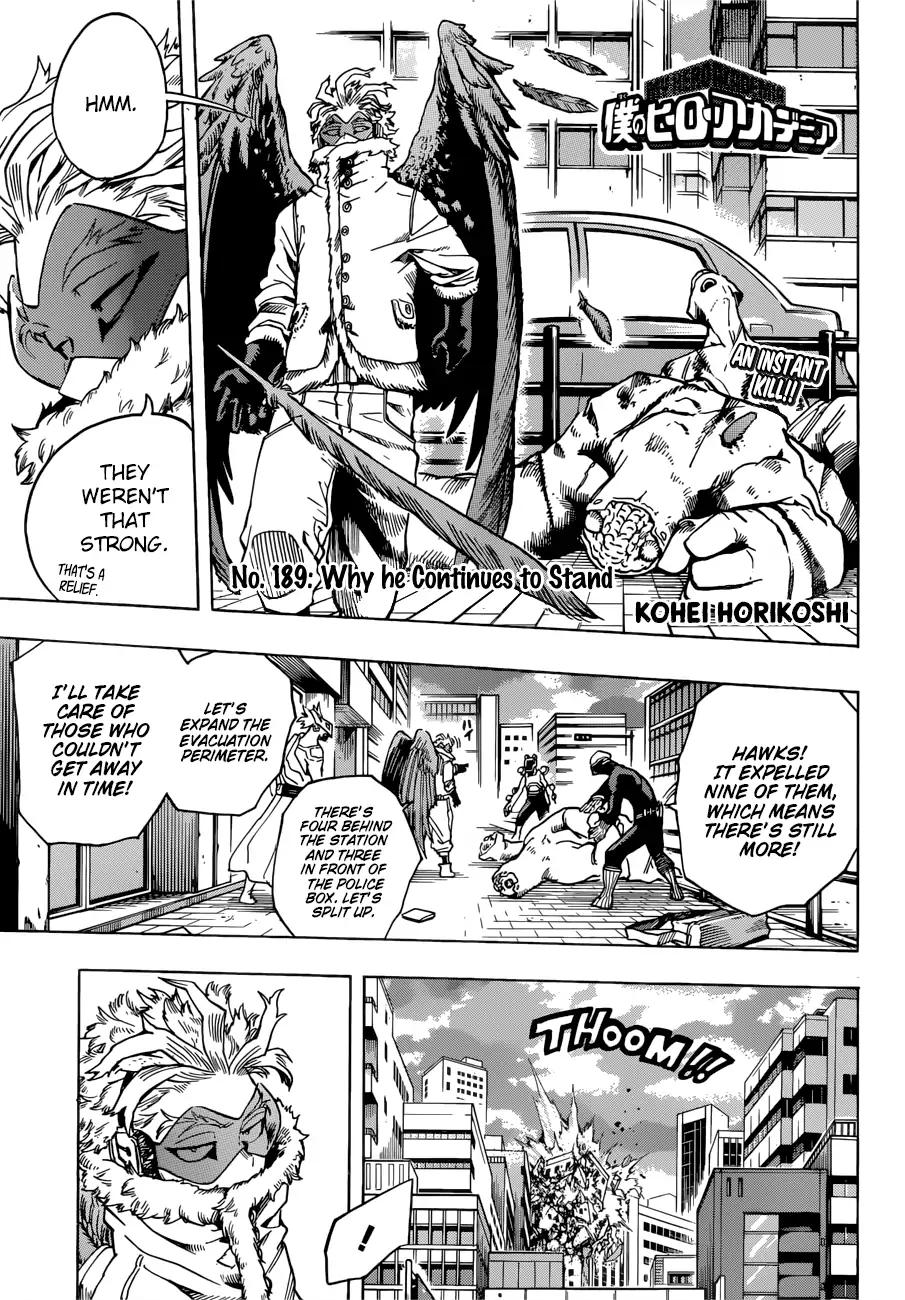 Boku No Hero Academia Chapter 189 page 1 - 