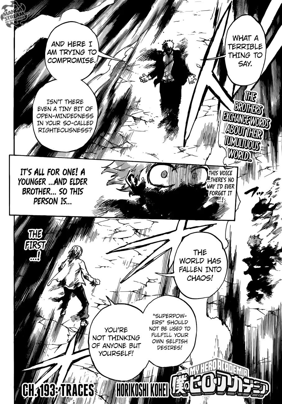 Boku No Hero Academia Chapter 193 page 3 - 