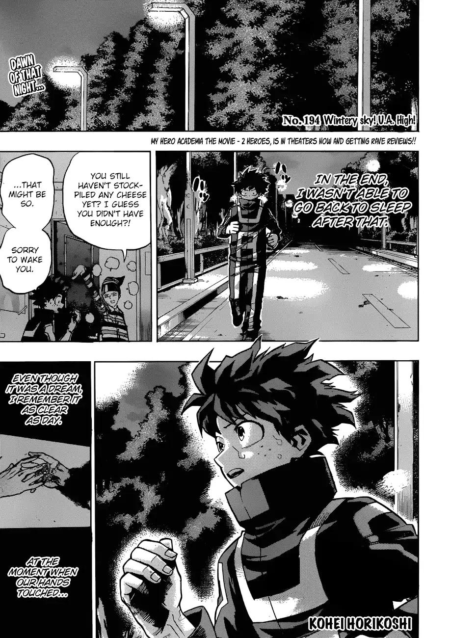 Boku No Hero Academia Chapter 194 page 1 - 