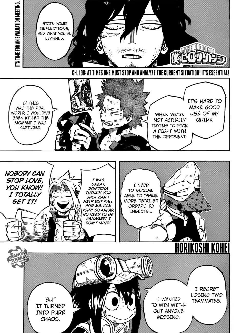 Boku No Hero Academia Chapter 198 page 1 - 
