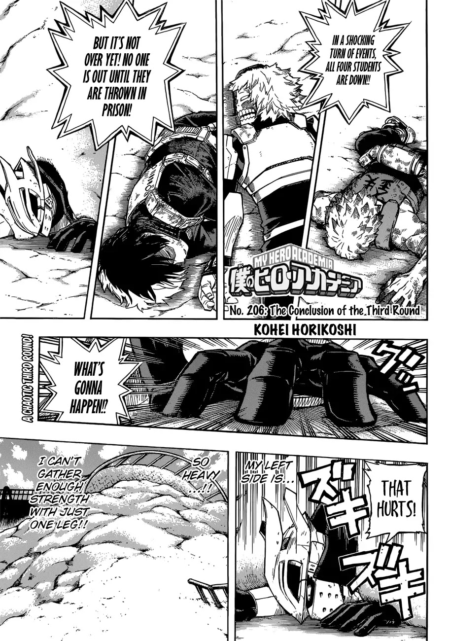 Boku No Hero Academia Chapter 206 page 1 - 