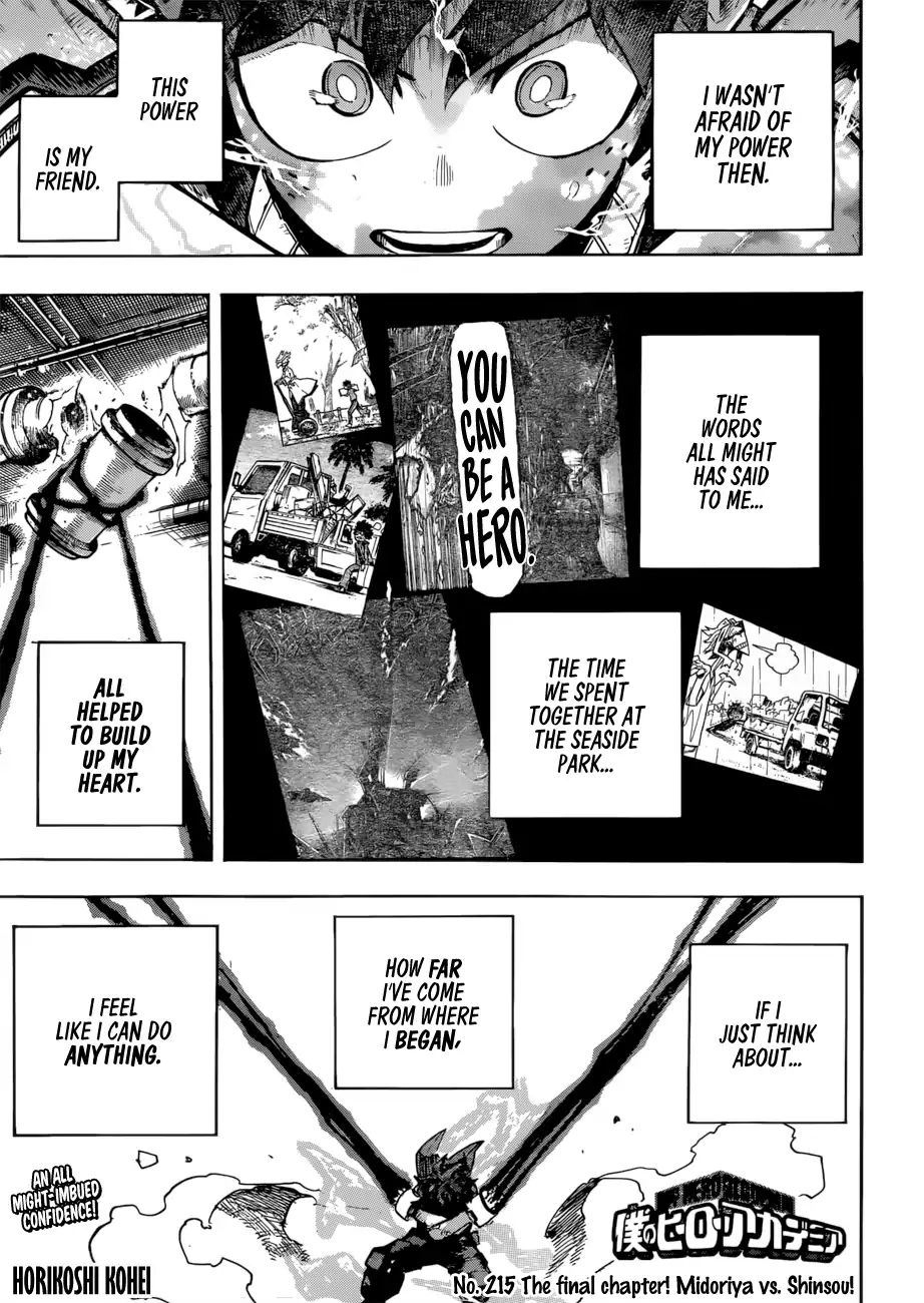 Boku No Hero Academia Chapter 215 page 1 - 
