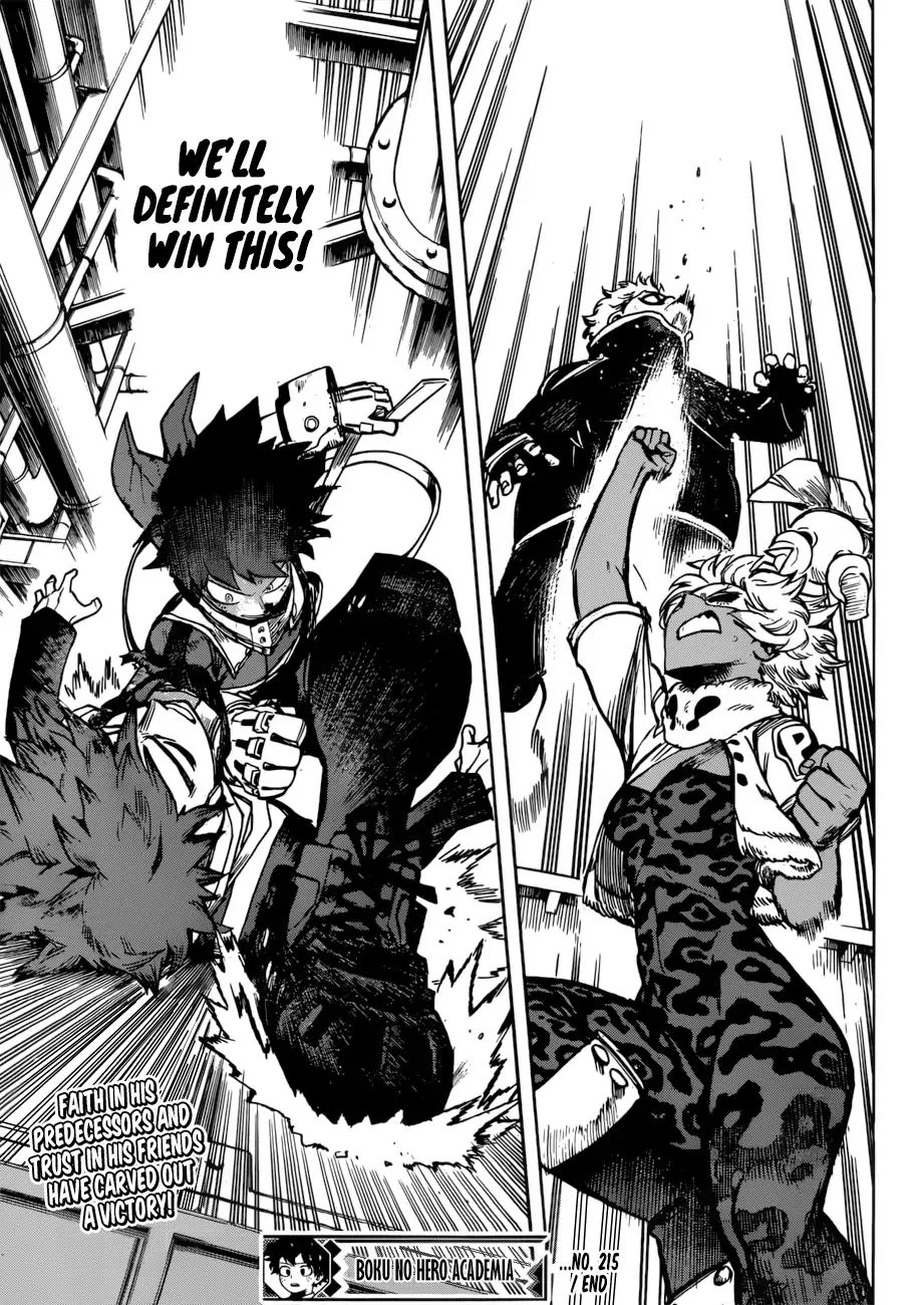 Boku No Hero Academia Chapter 215 page 14 - 