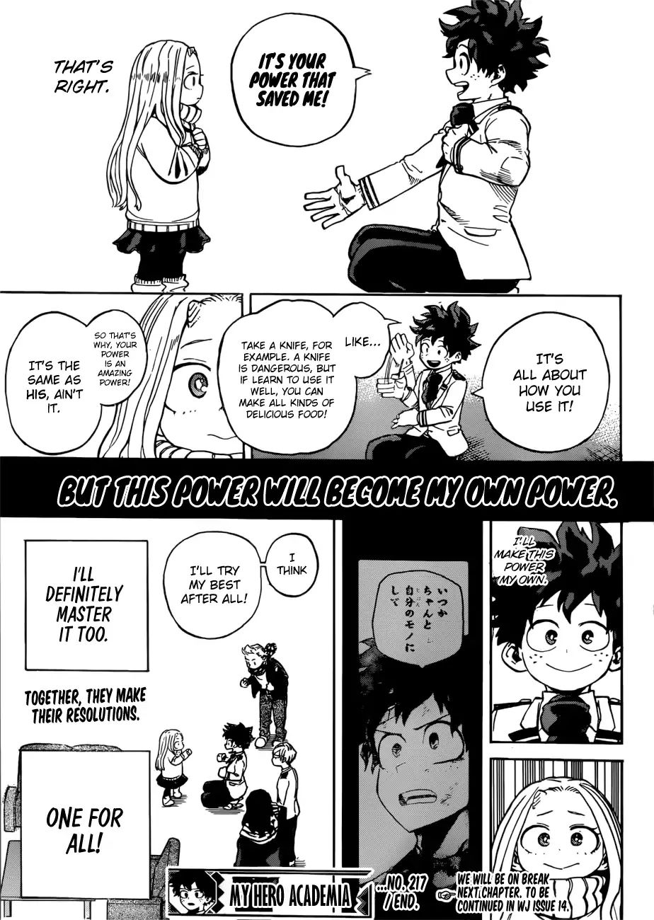 Boku No Hero Academia Chapter 217 page 14 - 