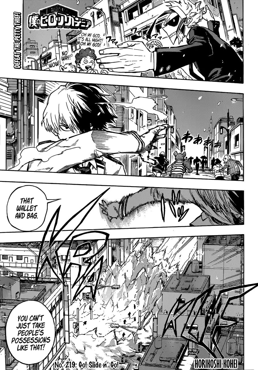 Boku No Hero Academia Chapter 219 page 1 - 