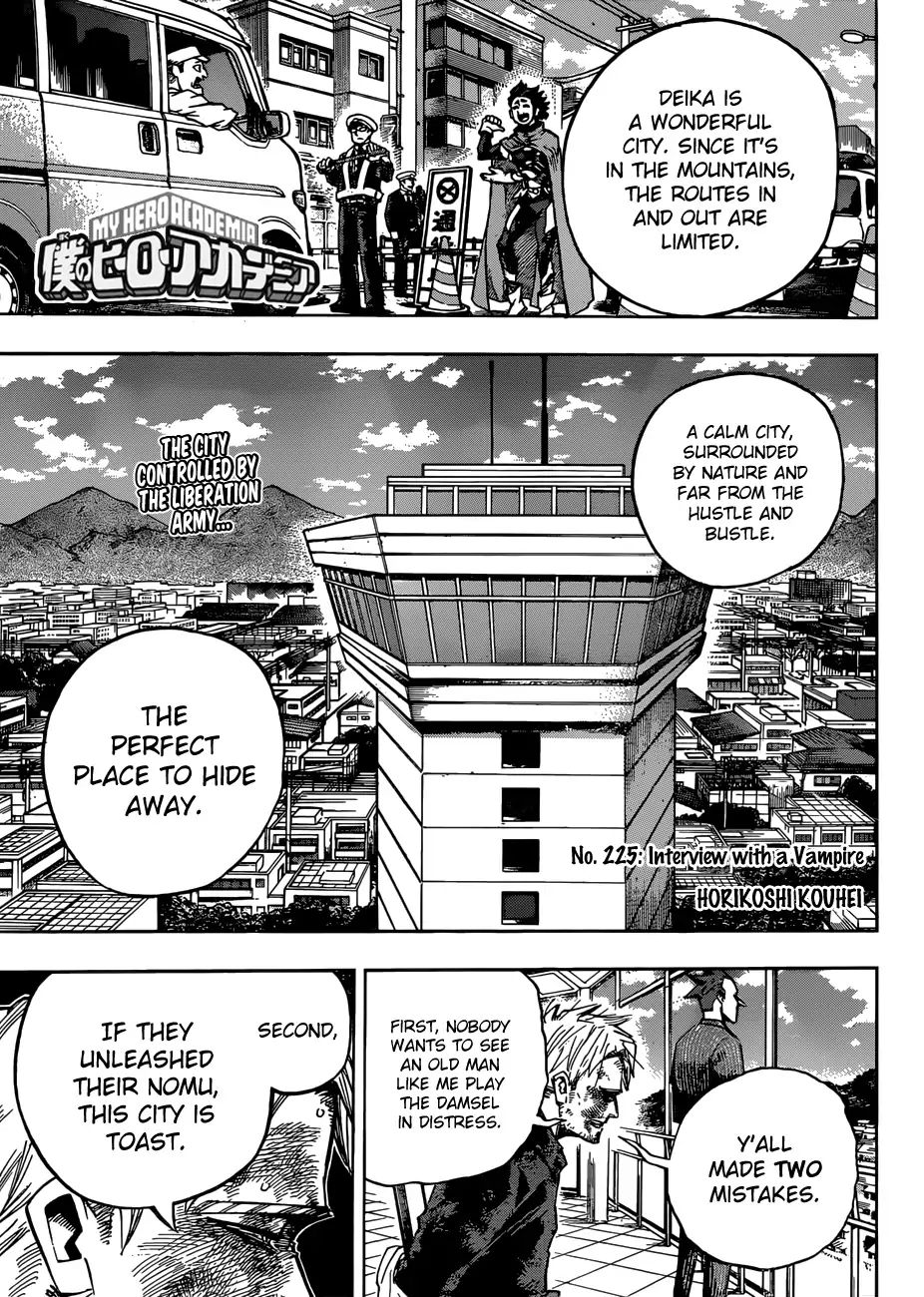 Boku No Hero Academia Chapter 225 page 1 - 