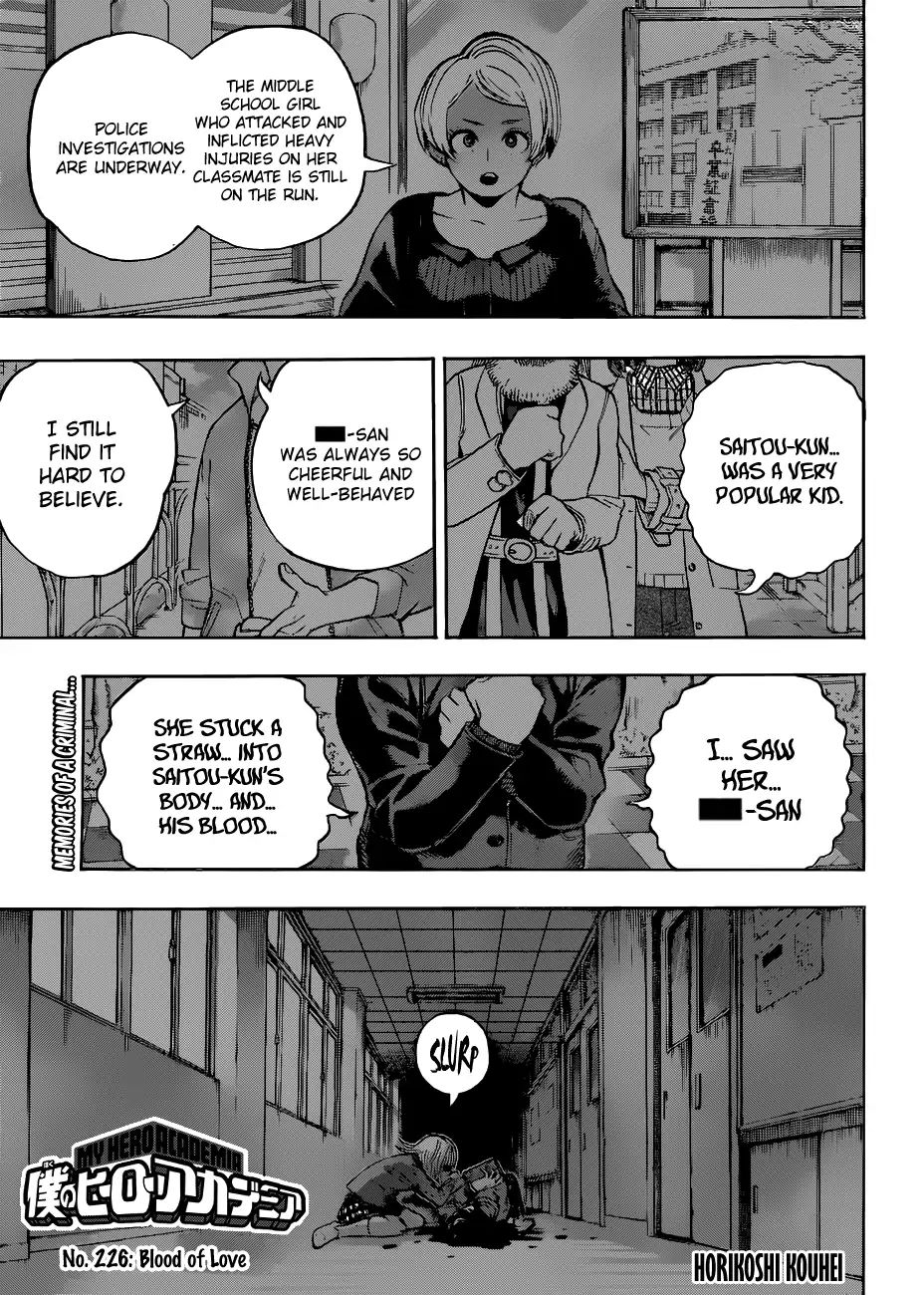 Boku No Hero Academia Chapter 226 page 1 - 